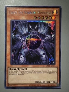 YUGIOH CAIUS THE SHADOW MONARCH ASIA ENGLISH EDITION CR08-AE056 SECRET RARE - Picture 1 of 3