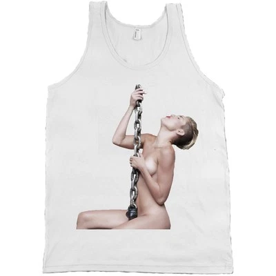 Miley Cyrus Naked Wrecking Ball Bella + Canvas Tank Top Bangerz Shirt NEW - Image 1 of 2