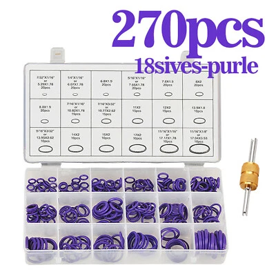 Klima-Anlage-Dichtungsringe 270-tlg HNBR O-Ring KFZ Klima Dichtung 270tlg - Bild 1 von 4