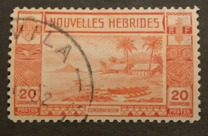 1938 New Hebrides French 20c Red FU Stamp F56 - Picture 1 of 2