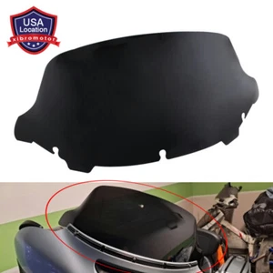 Black 10.5" Windshield Windscreen For Harley 14-22 Touring Street Electra Glide - Picture 1 of 18