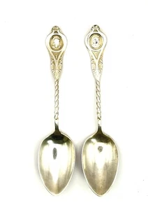 SELTENER A. LEDIG & SON STERLINGSILBER MEDAILLON TWIST TEELÖFFEL - 34 Gramm - 5 Zoll - Bild 1 von 8