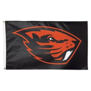OREGON STATE BEAVERS BLACK BACK GROUND 3'X5' DELUXE FLAG NEW WINCRAFT ๐ - Picture 1 of 1