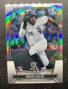 2023 Bowman Chrome Refractor Oscar Colas #20 1/499 - Picture 1 of 2