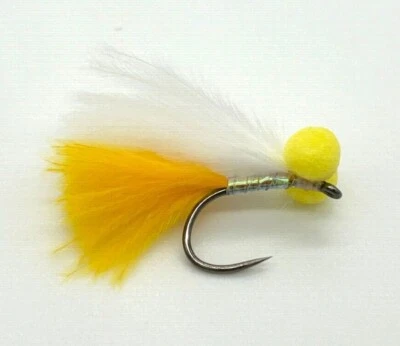 WORLD CLASS FLIES 6 x Sunburst Tail White Wing Booby - Trout Fishing Flies