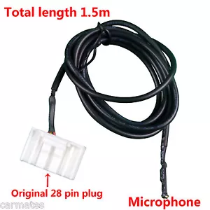 MicroPhone cable for Toyota Radio Camry Hilux Prado Corolla Hiace Iphone Bluetoo - Picture 1 of 8