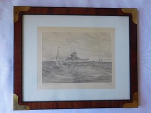 MILITARIA - MARINATURA - MARINA DA GUERRA NAVE DA BATTAGLIA GNEISENAU 1938 - Foto 1 di 2