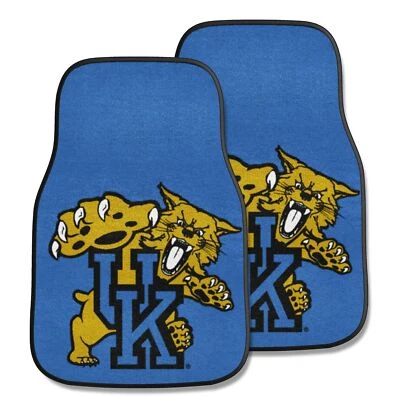 FANMATS 5170 Kentucky Wildcats Front 2PC Carpet Car Mat Set UK & Wildcat Logo Foto 1 de 2