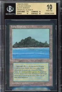 FBB {ITALIAN} PRISTINE BGS 10 Revised Tropical Island ~ Vintage MTG/Magic!!! - Picture 1 of 2