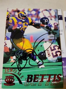 Jerome Bettis Signed Card Jsa Certified - Picture 1 of 2
