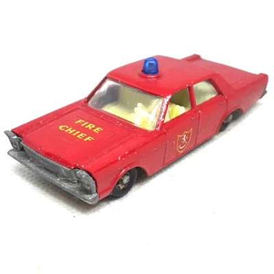 Lesney Matchbox Ford Galaxie Fire Chief No.55/59 Red Made In United Kingdom - Image 1 of 4