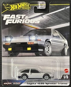 HOT WHEELS PREMIUM 2024 FAST & FURIOUS - TOYOTA AE86 SPRINTER TREUNO #1/5 - JDM - Picture 1 of 2