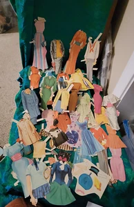 Whitman "Teen Time" 1958 Paper Dolls Kay and Kim Clothing Only & Lots of It ! - Picture 1 of 3