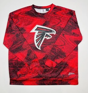 Atlanta Falcons Sweatshirt Mens Large NFL Football Pullover Crewneck Zubaz Nice - Picture 1 of 6