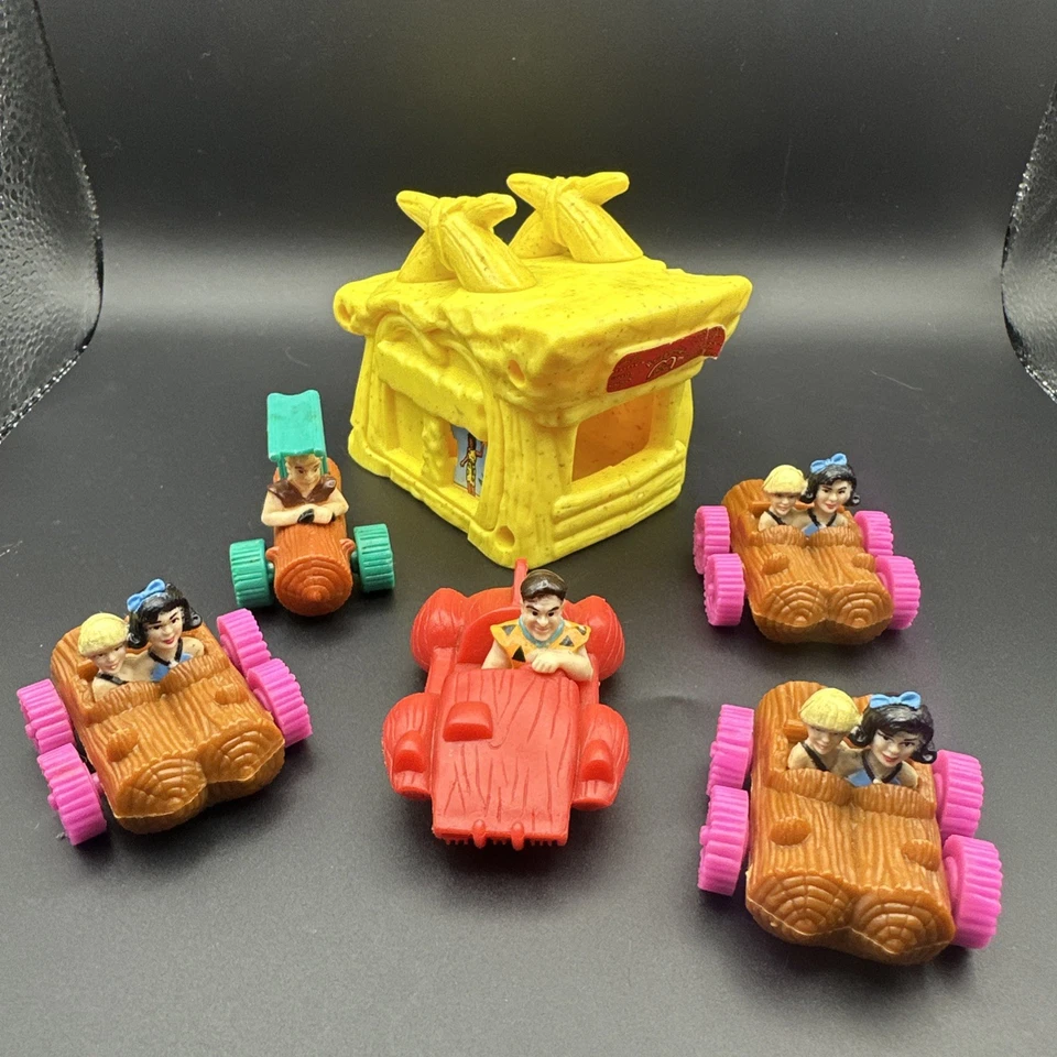 Винтажные детские игрушки Happy Meal McDonalds Flintstones 1993 г., 6 штук - Изображение 1 из 1