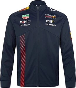 Navy Blue Racing Team Jacket – Full-Zip Motorsport Track Softshell Outerwear - Picture 1 of 3
