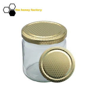 96 x HONIGGLAS Twist Off 500G im KARTON inkl. Metalldeckel GOLD WABE - Bild 1 von 3