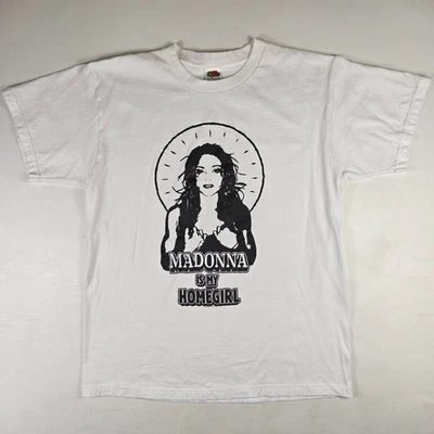 Camisa Madonna Vintage Adulto Grande Madonna is My Homegirl Reinvention Tour 2004 Foto 1 de 4