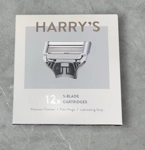12 x Harry’s 5 Blade Razor Cartridges ~ Factory Sealed NEW - Picture 1 of 4