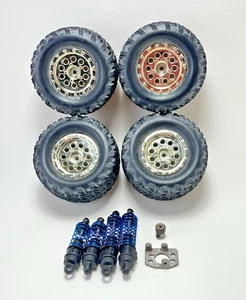 Team Associated RC18 MT Mounted Tires Wheels Motor Gear 14T Motor Mount Shocks - Picture 1 of 14