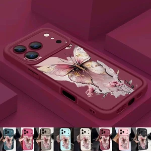Case For iPhone 17 Pro Max 16 15 14 13 12 Pink Butterfly Silicone Phone Cover - Picture 1 of 18