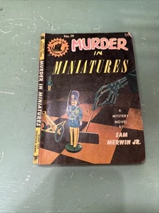 Crime digest Vintage Murder In Miniatures by Merwin, Black Cat 19, 1945, - Picture 1 of 7