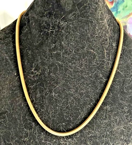 Goldfarbene Halskette 24 Zoll Kette dick - Bild 1 von 6