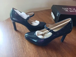 Naturalizer Women's Talissa Mary Jane Pump Navy Patent Leather Sz. 7.5 M - Picture 1 of 5