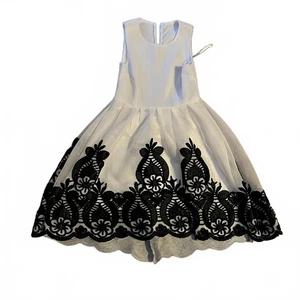 Vestido blanco, vestido midi informal sin mangas para niña - Imagen 1 de 6