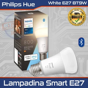Philips Hue White Smart LED Leuchtmittel E27 9W Bluetooth Alexa Google Home - Bild 1 von 7