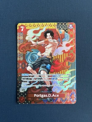 Portgas D Ace SP Alternate Art One Piece Card OP02-013 OP08 English Edition - Image 1 of 4