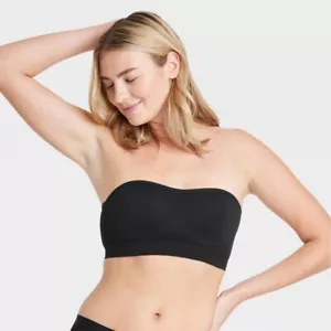 NWT Auden Women's Seamless Lightly Lined Bandeau Bra - Size Small - Picture 1 of 1