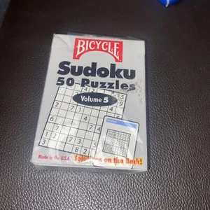 Bicycle Sudoku 50 Puzzles Volume 5 NEW 25 Easy and 25 Difficult Sealed Free Ship - Picture 1 of 1