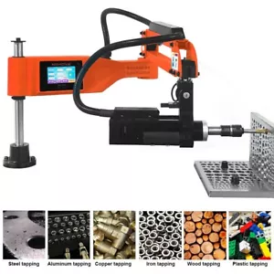 Universal 360° Electric Tapping Machine Flexible Arm M3-M16 Chuck Touch Screen - Picture 1 of 8