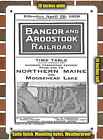 Metal Sign - 1952 Bangor And Aroostook Railroad Northern Maine - Reproduction