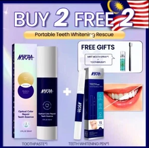 WHITENING TOOTHPASTE BY NYKAA - NYKAA Color Corrector + Teeth Whitening Pen - Picture 1 of 7