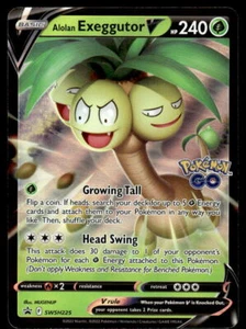 Pokemon TCG SWSH: Sword & Shield Promo Cards #SWSH225 Alolan Exeggutor V LP - Picture 1 of 2