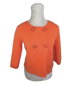 Suéter Cárdigan J.Crew Mujer Talla S 100% Algodón Naranja - Imagen 1 de 6