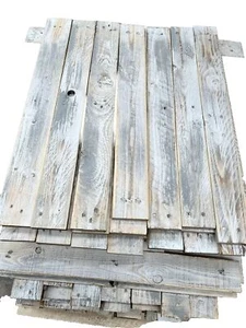 1sqm Reclaimed Pallet Wood- Washed Grey - Recycled & Sanded Boards - Picture 1 of 10