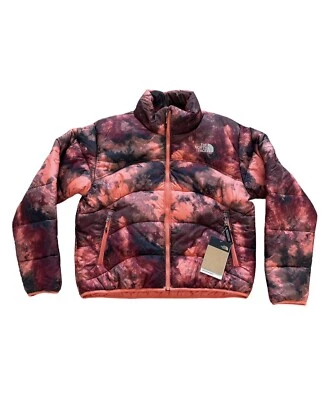 NWT The North Face NSE Elements 2000 Coral Ice Dye Print Puffer Jacket Women's M - Image 1 of 4