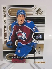 2022-23 SP GAME USED AUTHENTIC ROOKIE GOLD JEAN-LUC FOUDY RC #072/120