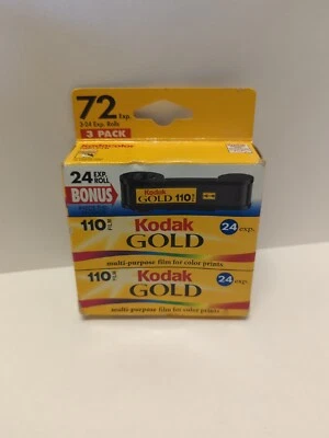 KODAK Gold / 110 Film / 24 Exposures ISO 400 Expired 01/2003 - SEALED - Image 1 of 4
