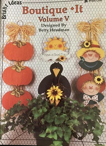 Vintage Fall Tole Painting Book: Boutique It Volume V by Betty Headman - Picture 1 of 6