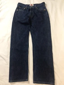 Jeans Levi Strauss 501 uomo 28x27 blu denim bottoni mosca dritto - Foto 1 di 16