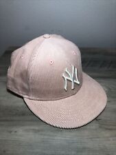 New York Yankees X Todd Snyder Corduroy Hat Sz 7 7/8 Pink New Era Baseball MLB