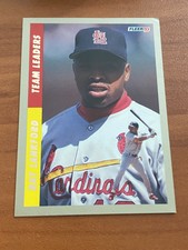 ⚾1993 Fleer Baseball "Team Leaders" Insert Card #3 Ray LANKFORD ⚾