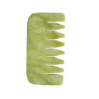 Natural Massage Brush Gua Sha Stone Board Facial Scraping Jade Head Scalp Comb