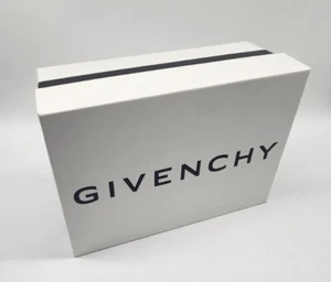 New Givenchy Empty Shoe Gift Box W/Black Tissue Paper Dust Ruffle & Shoe Laces - Picture 1 of 6