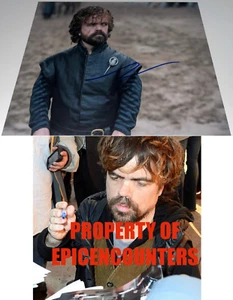PETER DINKLAGE SIGNED GAME OF THRONES TYRION LANNISTER 8X10 PHOTO W/PROOF & COA - Picture 1 of 3