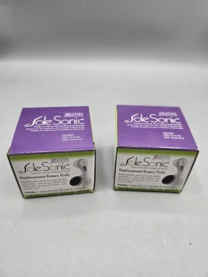 Nuevos discos de almohadilla de esmerilado de repuesto lisos satinados para suela cepillo de pedicura sónico 2x Foto 1 de 2
